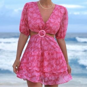 Shein. pink dress. size adult Medium